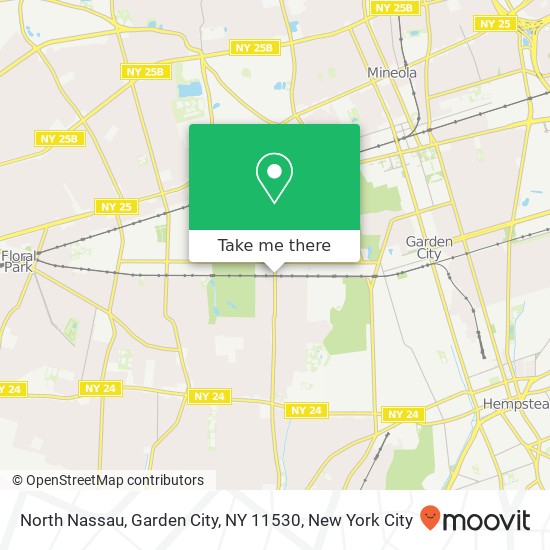 Mapa de North Nassau, Garden City, NY 11530