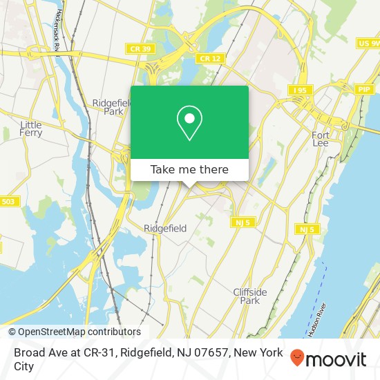 Broad Ave at CR-31, Ridgefield, NJ 07657 map