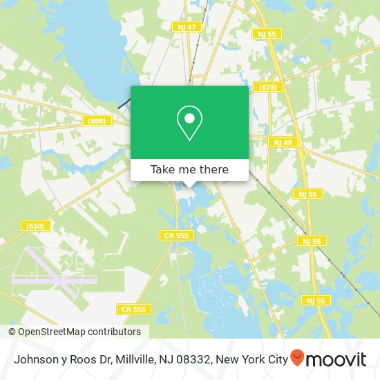 Johnson y Roos Dr, Millville, NJ 08332 map