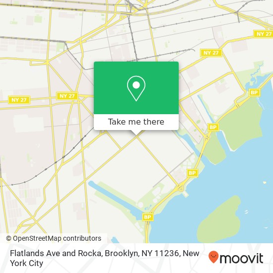 Flatlands Ave and Rocka, Brooklyn, NY 11236 map
