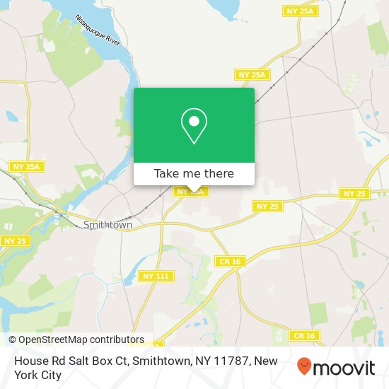 Mapa de House Rd Salt Box Ct, Smithtown, NY 11787