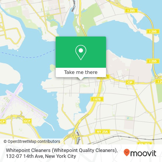 Mapa de Whitepoint Cleaners (Whitepoint Quality Cleaners), 132-07 14th Ave