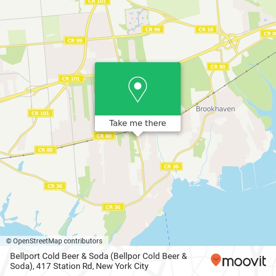 Bellport Cold Beer & Soda (Bellpor Cold Beer & Soda), 417 Station Rd map