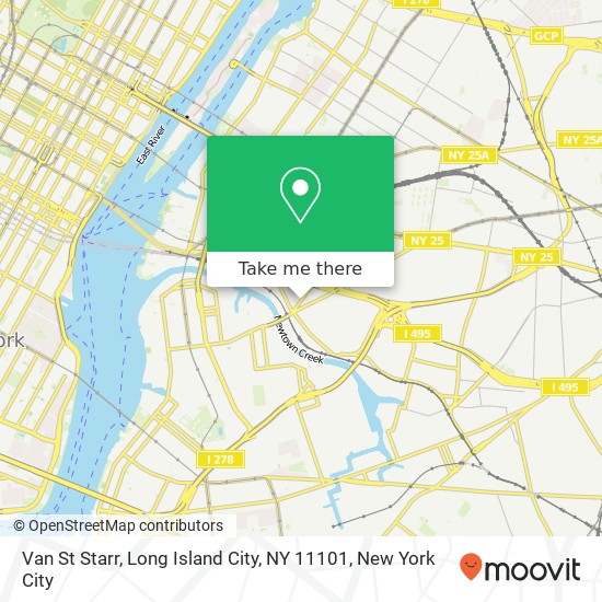 Van St Starr, Long Island City, NY 11101 map