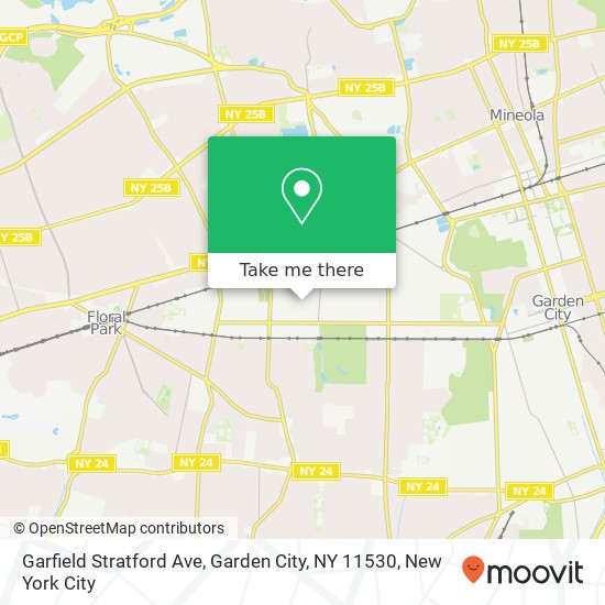 Garfield Stratford Ave, Garden City, NY 11530 map