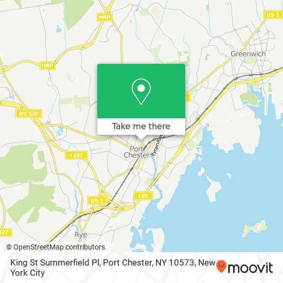 Mapa de King St Summerfield Pl, Port Chester, NY 10573