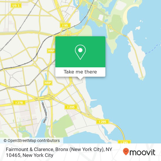 Mapa de Fairmount & Clarence, Bronx (New York City), NY 10465