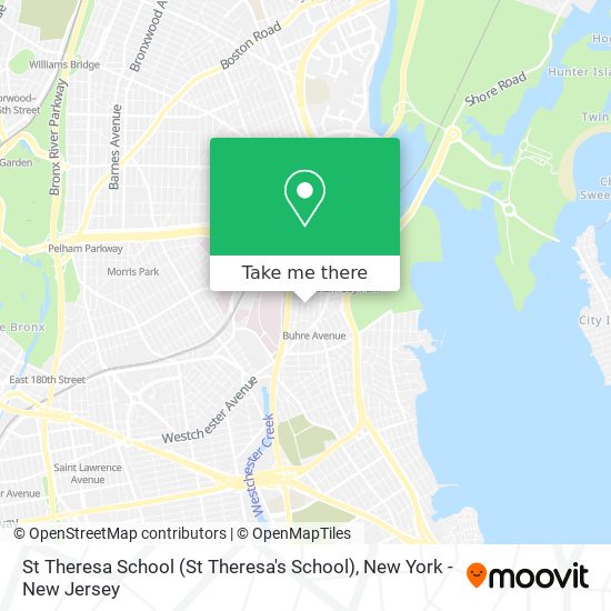 St Theresa School map