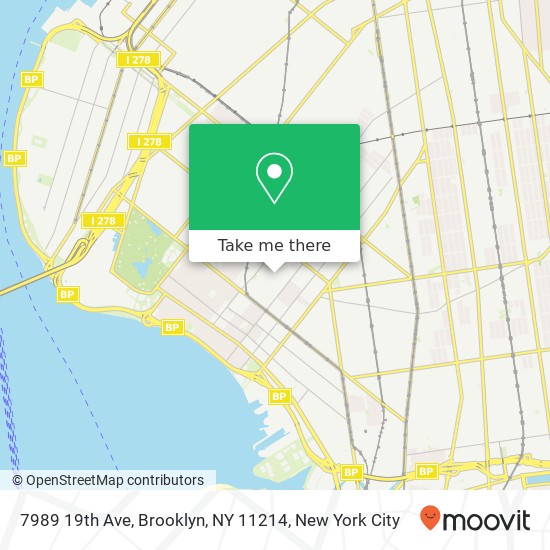 7989 19th Ave, Brooklyn, NY 11214 map