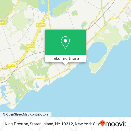 Mapa de King Preston, Staten Island, NY 10312