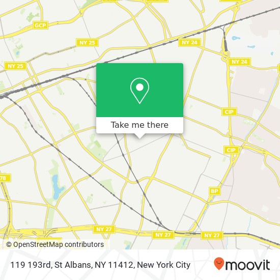 Mapa de 119 193rd, St Albans, NY 11412