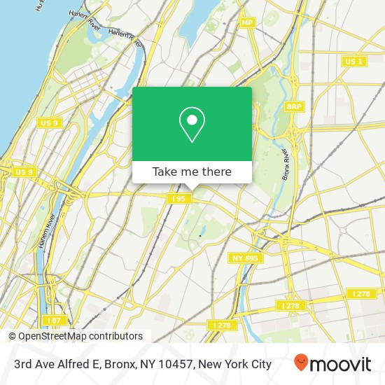 3rd Ave Alfred E, Bronx, NY 10457 map