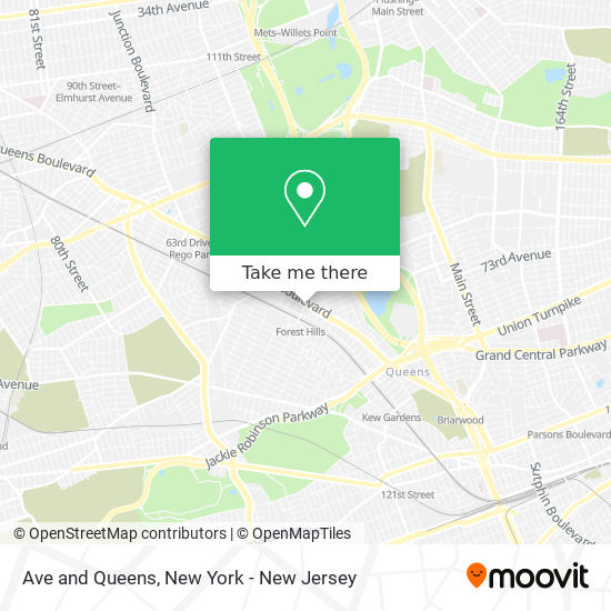 Mapa de Ave and Queens