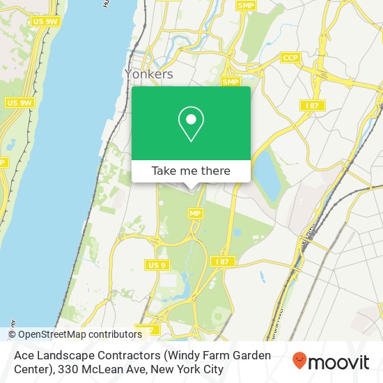 Mapa de Ace Landscape Contractors (Windy Farm Garden Center), 330 McLean Ave