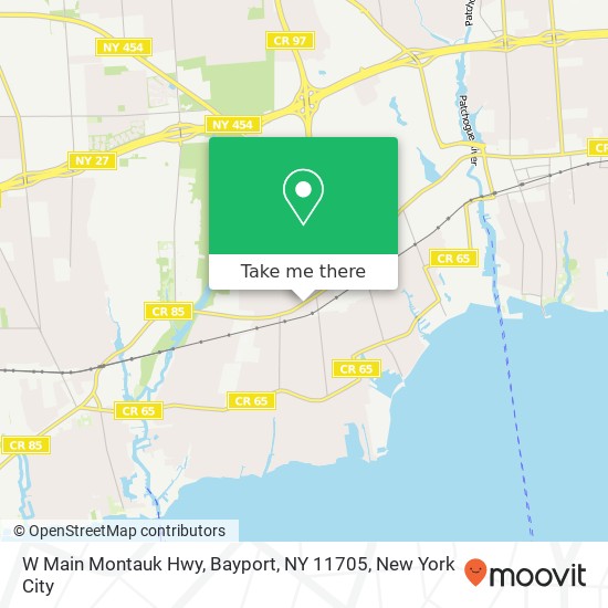 Mapa de W Main Montauk Hwy, Bayport, NY 11705