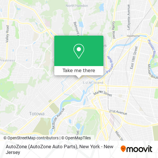 Mapa de AutoZone (AutoZone Auto Parts)