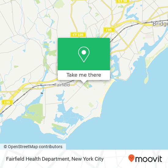 Fairfield Health Department map