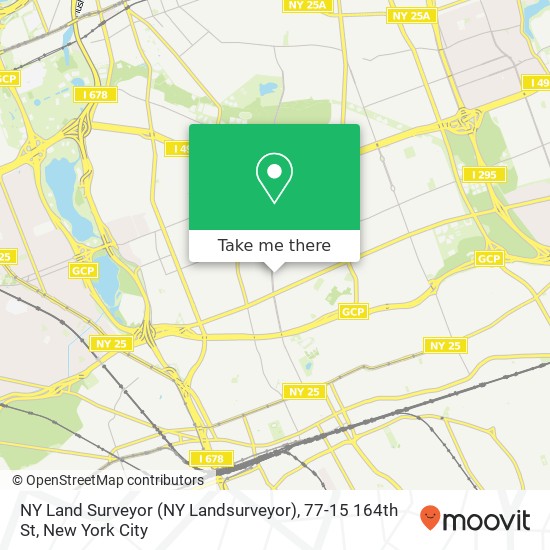 NY Land Surveyor (NY Landsurveyor), 77-15 164th St map