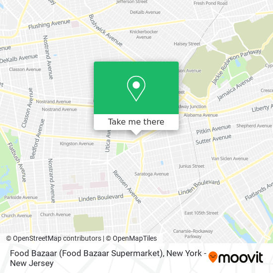 Food Bazaar (Food Bazaar Supermarket) map