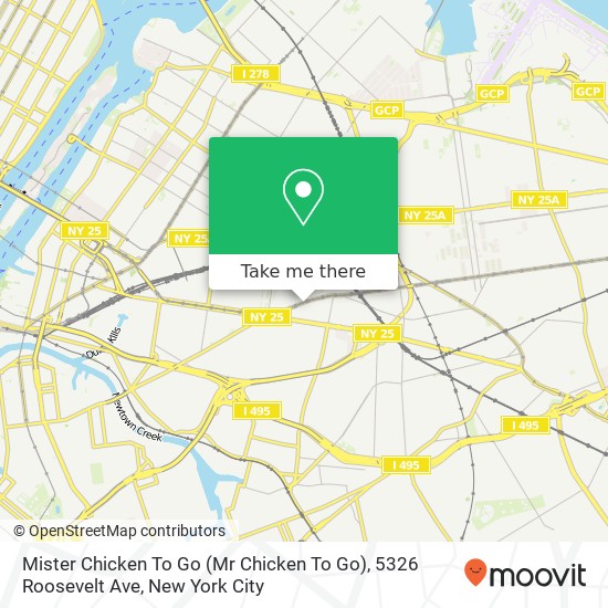 Mister Chicken To Go (Mr Chicken To Go), 5326 Roosevelt Ave map