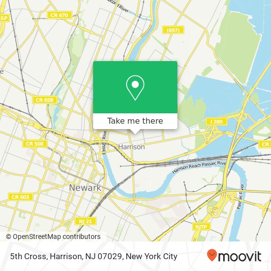 Mapa de 5th Cross, Harrison, NJ 07029