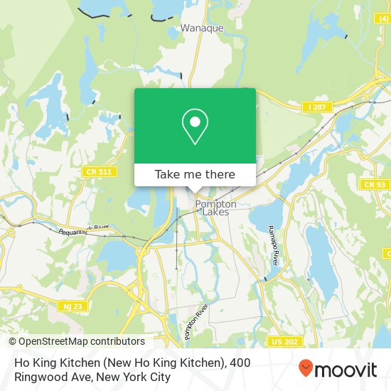 Mapa de Ho King Kitchen (New Ho King Kitchen), 400 Ringwood Ave