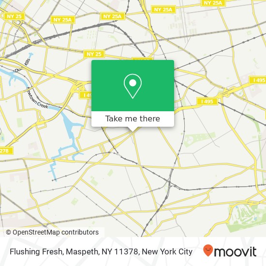 Flushing Fresh, Maspeth, NY 11378 map