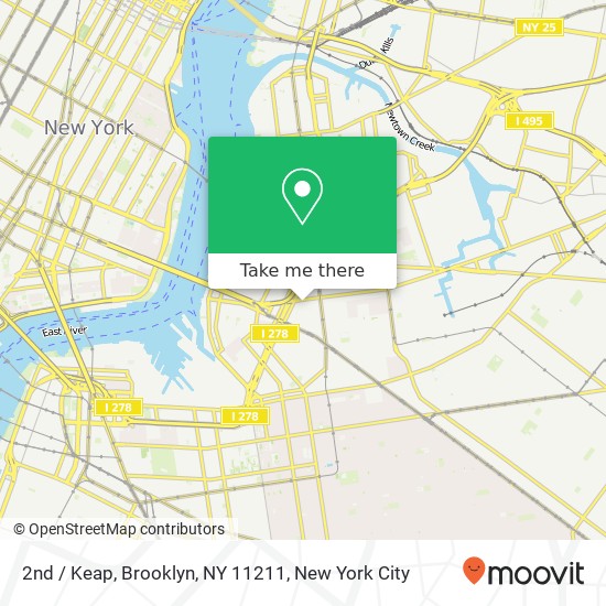 2nd / Keap, Brooklyn, NY 11211 map