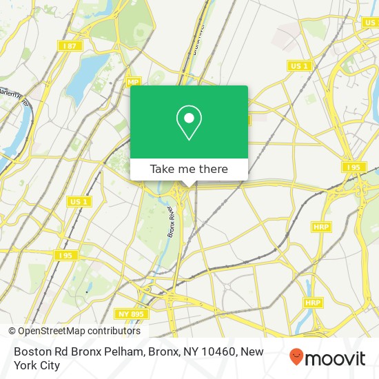 Boston Rd Bronx Pelham, Bronx, NY 10460 map