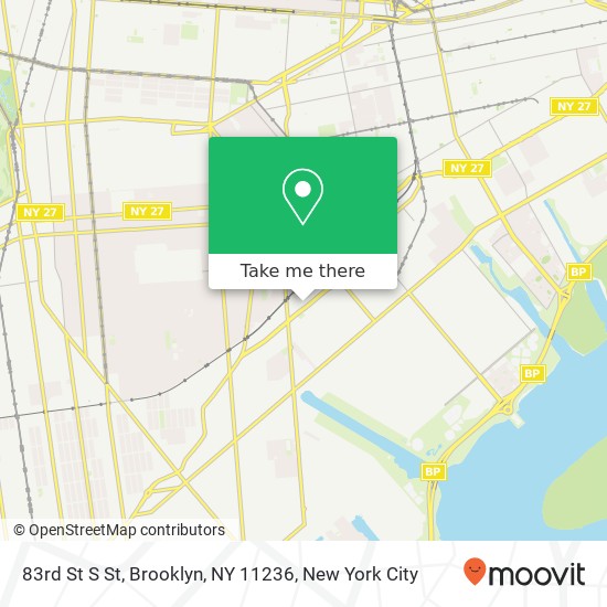 Mapa de 83rd St S St, Brooklyn, NY 11236