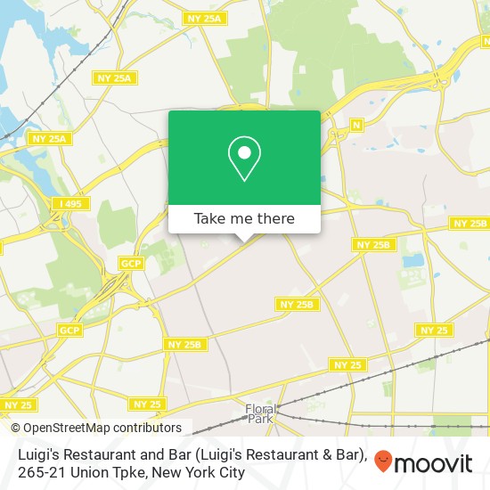 Mapa de Luigi's Restaurant and Bar (Luigi's Restaurant & Bar), 265-21 Union Tpke