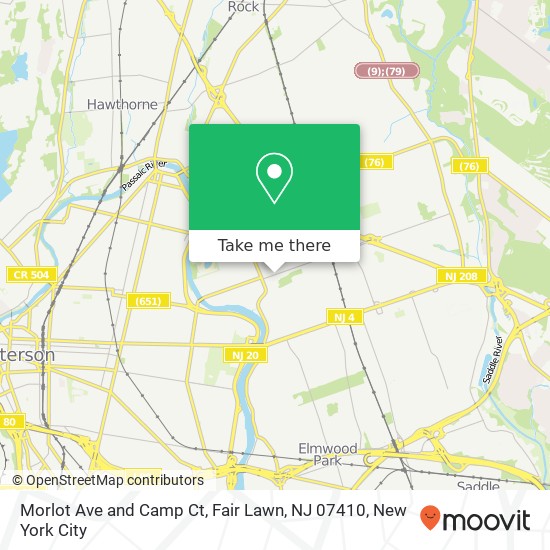 Morlot Ave and Camp Ct, Fair Lawn, NJ 07410 map