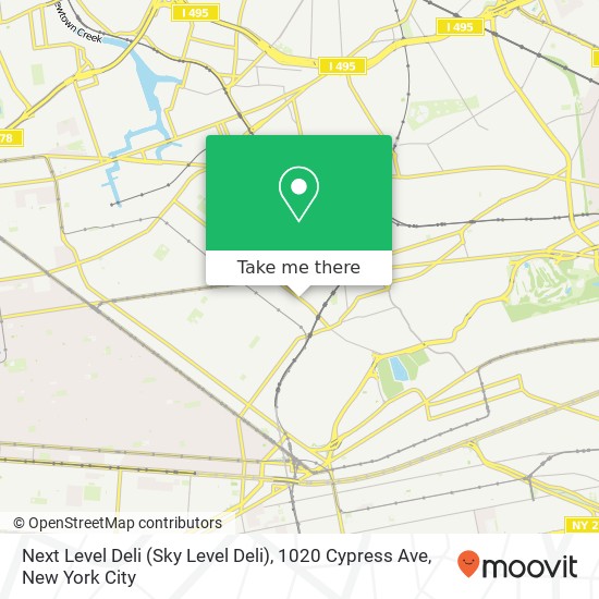 Mapa de Next Level Deli (Sky Level Deli), 1020 Cypress Ave