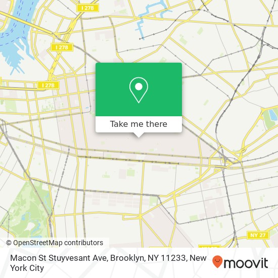 Macon St Stuyvesant Ave, Brooklyn, NY 11233 map