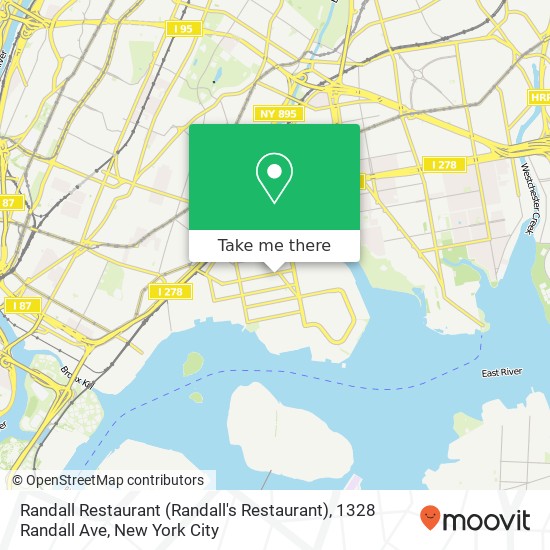 Mapa de Randall Restaurant (Randall's Restaurant), 1328 Randall Ave