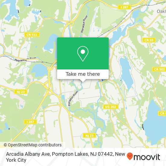 Arcadia Albany Ave, Pompton Lakes, NJ 07442 map
