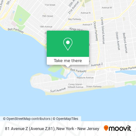 Mapa de 81 Avenue Z (Avenue Z,81)