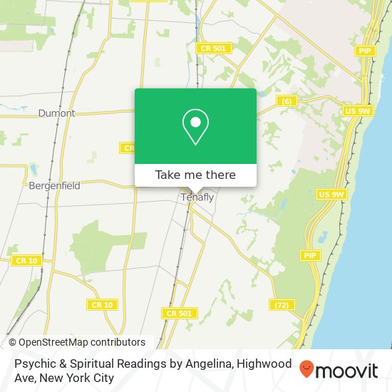 Psychic & Spiritual Readings by Angelina, Highwood Ave map