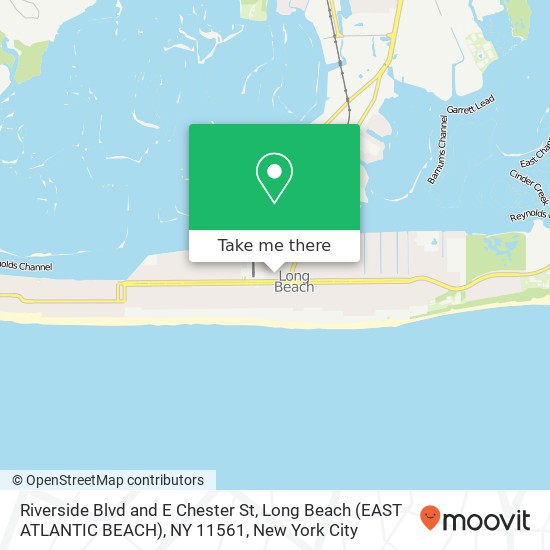 Riverside Blvd and E Chester St, Long Beach (EAST ATLANTIC BEACH), NY 11561 map