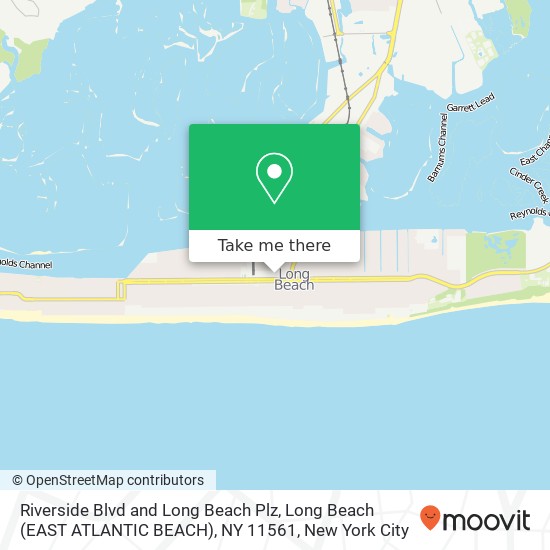 Riverside Blvd and Long Beach Plz, Long Beach (EAST ATLANTIC BEACH), NY 11561 map