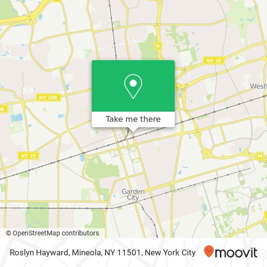 Roslyn Hayward, Mineola, NY 11501 map
