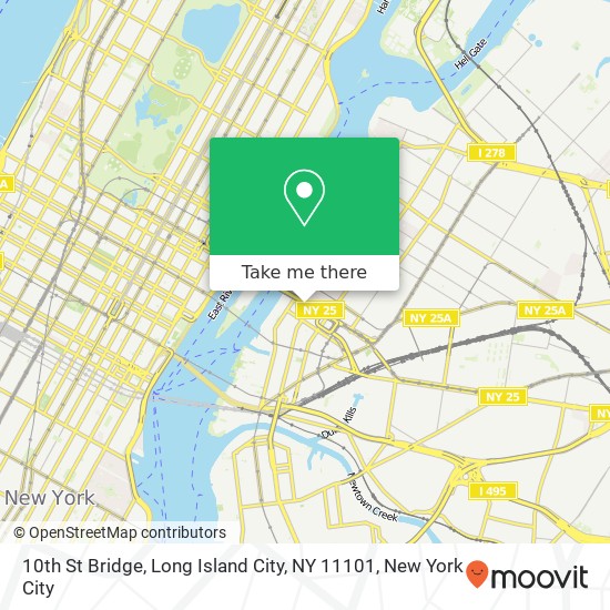10th St Bridge, Long Island City, NY 11101 map