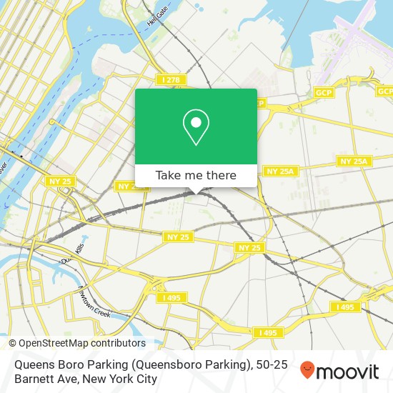 Queens Boro Parking (Queensboro Parking), 50-25 Barnett Ave map