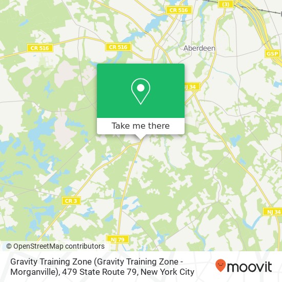 Mapa de Gravity Training Zone (Gravity Training Zone - Morganville), 479 State Route 79