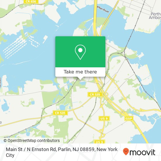 Main St / N Ernston Rd, Parlin, NJ 08859 map