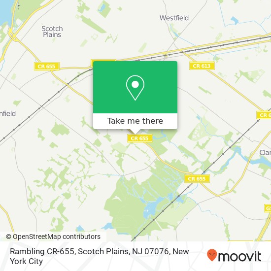 Rambling CR-655, Scotch Plains, NJ 07076 map