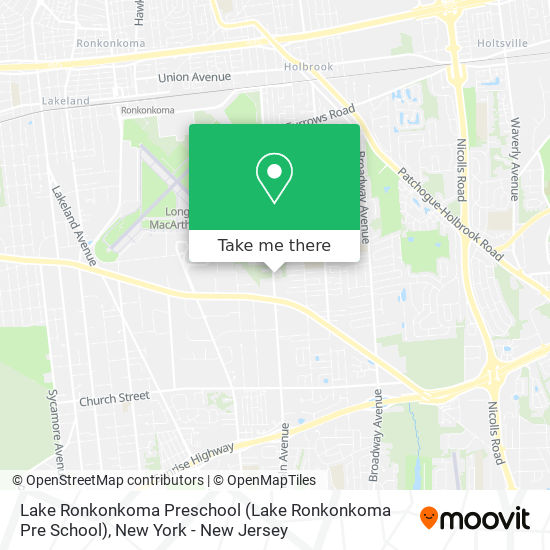 Mapa de Lake Ronkonkoma Preschool (Lake Ronkonkoma Pre School)