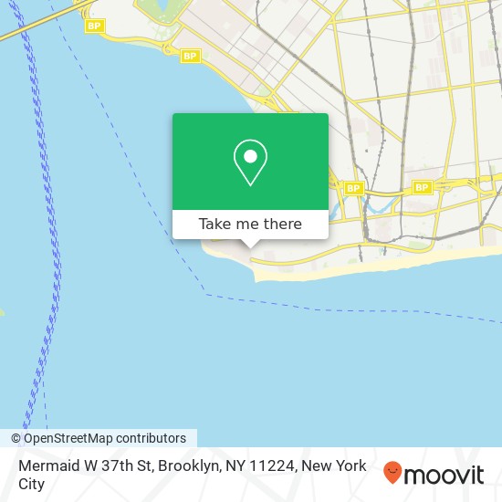 Mermaid W 37th St, Brooklyn, NY 11224 map