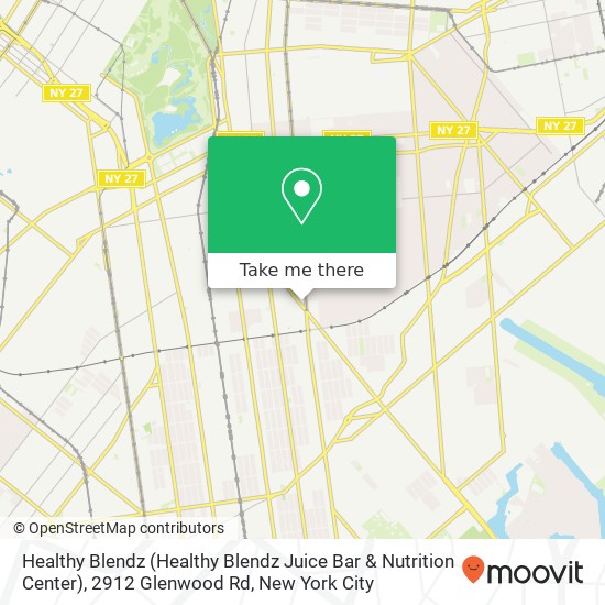 Healthy Blendz (Healthy Blendz Juice Bar & Nutrition Center), 2912 Glenwood Rd map