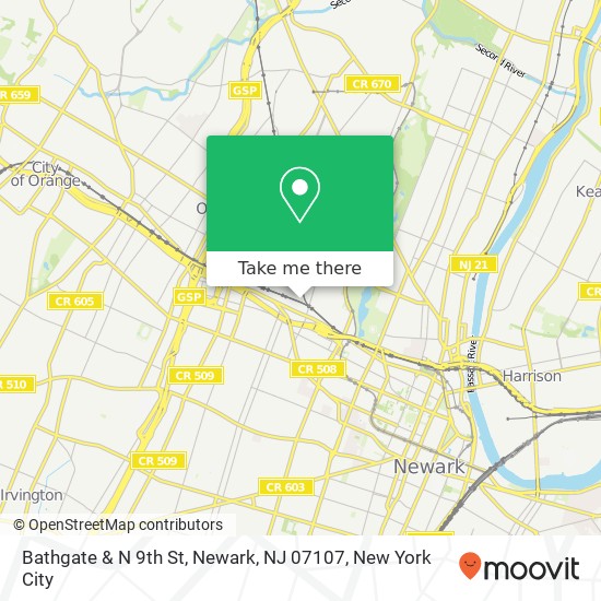 Bathgate & N 9th St, Newark, NJ 07107 map